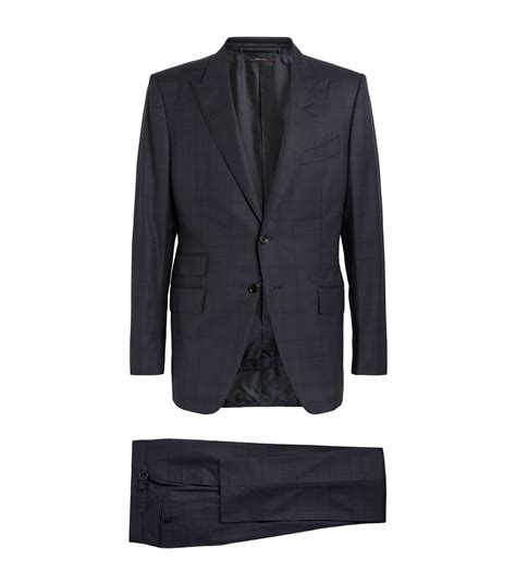 Mens Tom Ford Blue Wool Oconnor Suit Harrods {countrycode}