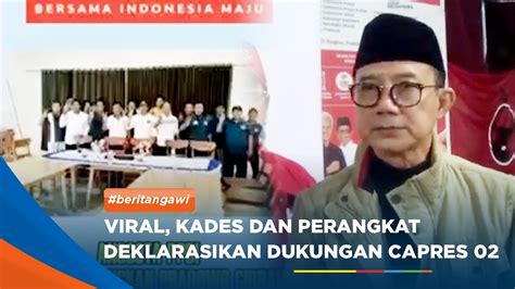 NGAWI Kades Dan Perangkat Desa Deklarasi Dukung Prabowo Gibran