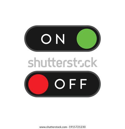 On Off Vector Icon Switch Button Stock Vector (Royalty Free) 1915721230