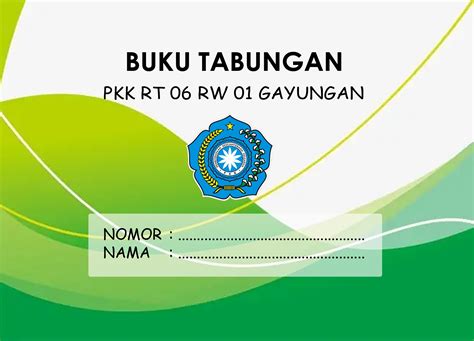 cara membuat catatan tabungan di buku tulis 3