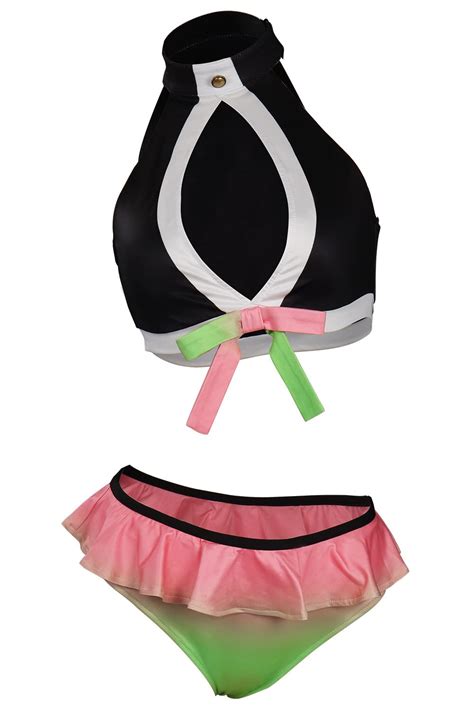 Gonriya Womens Two Pieces Bikini Swimsuits Anime Tanjiro Mitsuri Daki Desertcart India