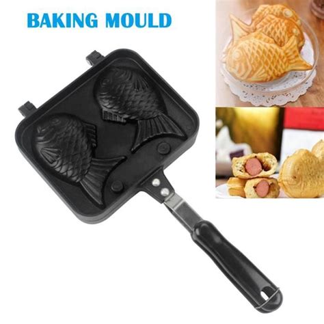 Moule G Teau En Forme De Poisson Taiyaki Moule Gaufre En Fonte