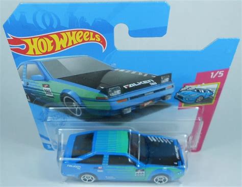 Hot Wheels Toyota Ae Sprinter Trueno Blue Sealed On Short Card Picclick Uk