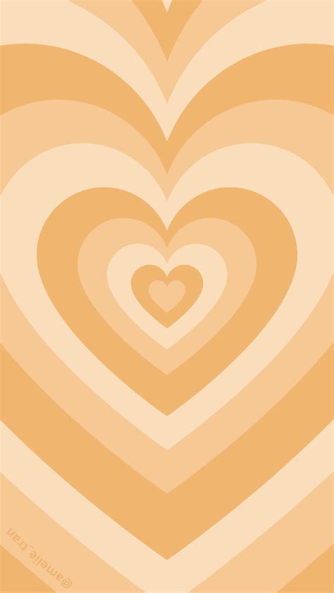 Orange Heart Wallpapers 4k HD Orange Heart Backgrounds On WallpaperBat