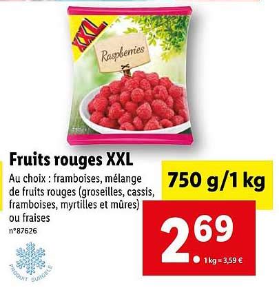 Promo Fruits Rouges Xxl Chez Lidl Icatalogue Fr