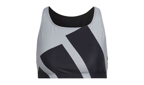 Dámské dvoudílné plavky adidas B BARS BIKINI W šedé AD Sport