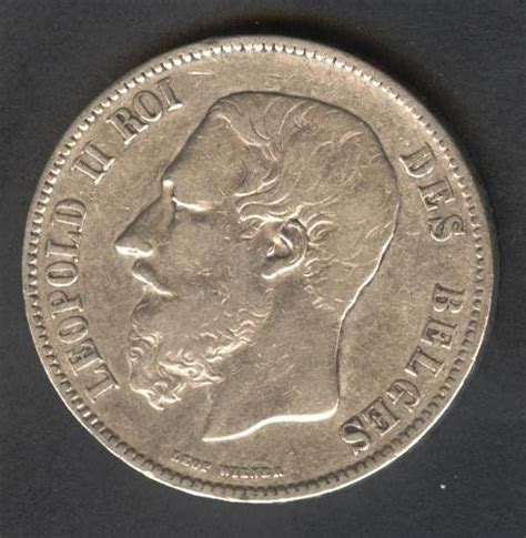 Belgium Francs Ag Leopold Ii