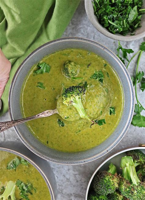 Easy Broccoli And Spinach Soup Savory Spin