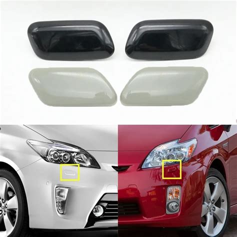 1 Pair Front Bumper Headlight Water Sprayer Cover Headlamp Washer