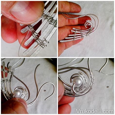 Кулон в форме лебедя / Wire Wrap / В рукоделии