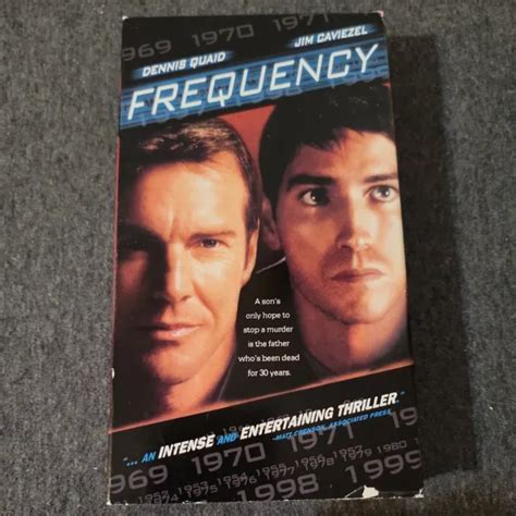 Frequency Vhs 2000 Dennis Quaid Jim Caviezel New Line Home