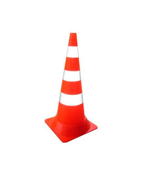 Конус сигнальный дорожный КС-3.5 750 мм. мягкий оранжевый с двумя ...