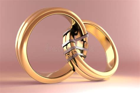 Wedding Rings Symbolizing The Same Sex Marriage Stock Illustration Illustration Of Women Ring