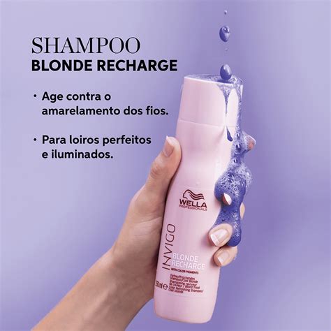 Shampoo Wella Invigo Blonde Recharge Ml Beleza Na Web