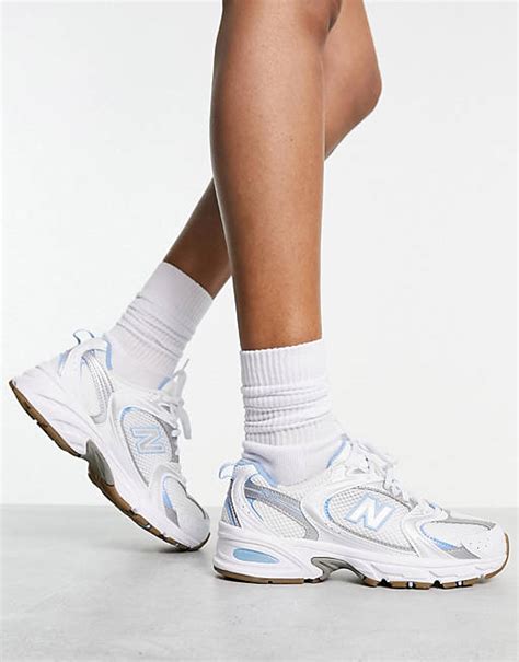 New Balance 530 Sneakers Bianche E Blu In Esclusiva Per Asos Asos