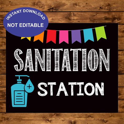 Sanitizing Station Sign Free Printable - Printable Word Searches