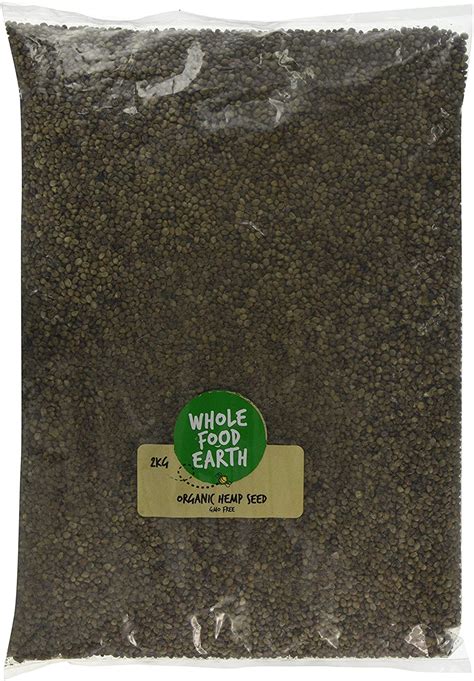 Wholefood Earth Organic Whole Hemp Seeds 2 Kg Approved Food