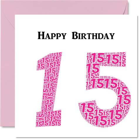 Fun 15th Birthday Cards For Girls Shapecloud Happy Birthday Card