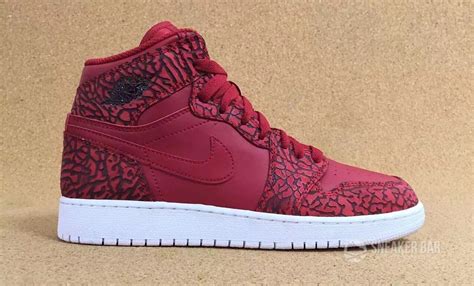 Air Jordan 1 Red Elephant Print Sneaker Bar Detroit