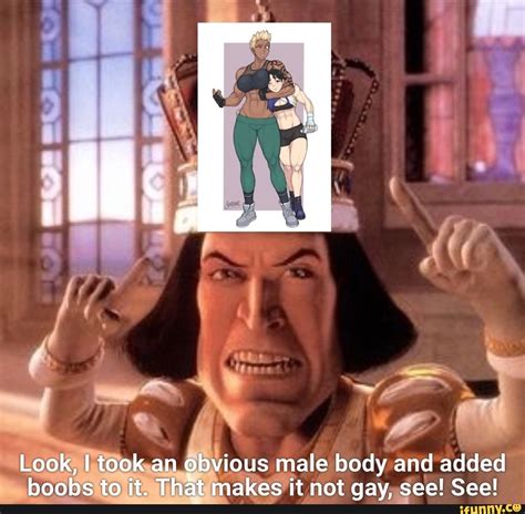 Look Took An Obvious Male Body And Added Boobs To It That Makes It Not Gay See See Ifunny