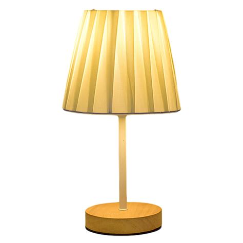 Home Sale Jubipavy Led Solid Wood Desk Lamp Stable Fabric Reading Lamp