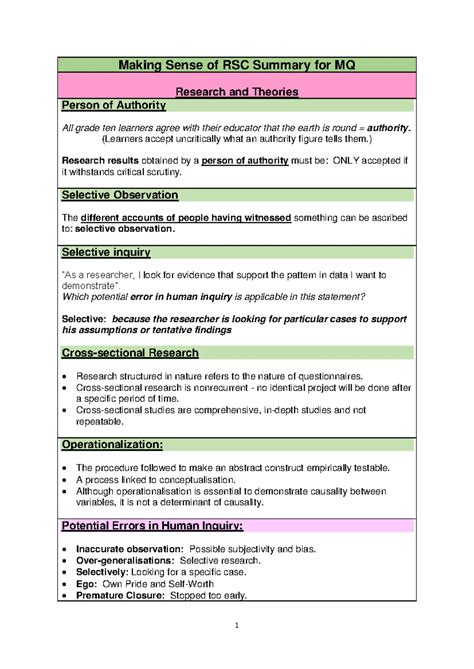 Rsc 2601 Past Questionpapers Memorandum