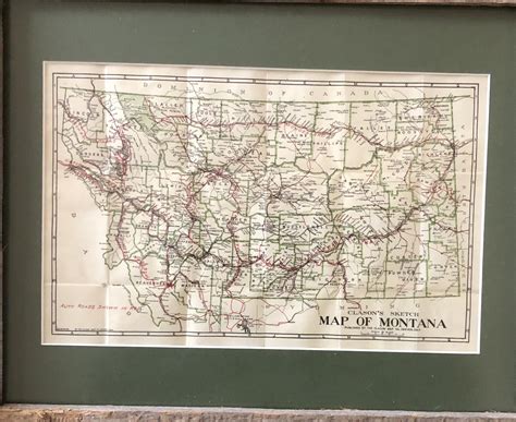 Pre-WWII Tourist Map of Montana at my small, rural thrift store! : r