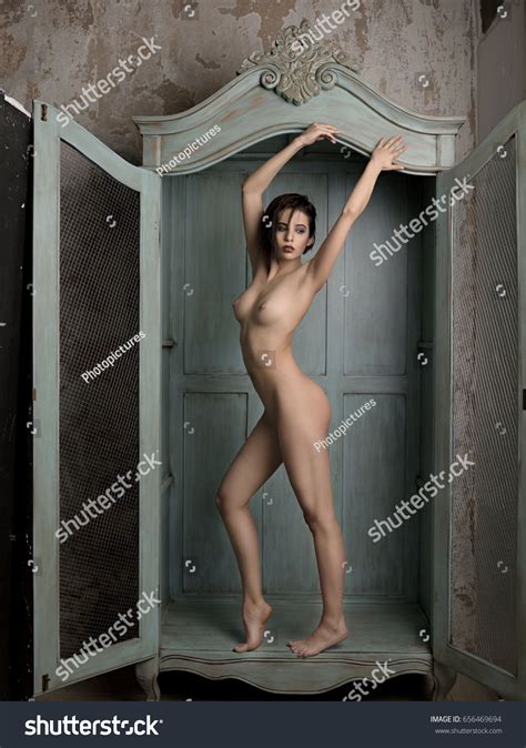 Brunette Sexy Woman Short Hair Posing Stock Photo Shutterstock