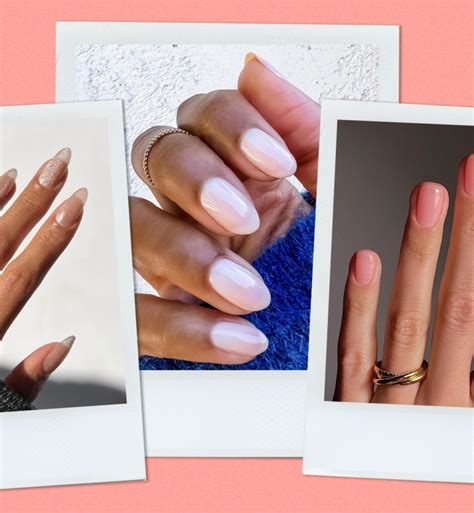 Lip Gloss Nails Naked Glitter Nails The Latest Mani Trends Are All