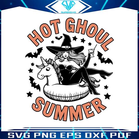 Hot Ghoul Summer Witches Vibe SVG