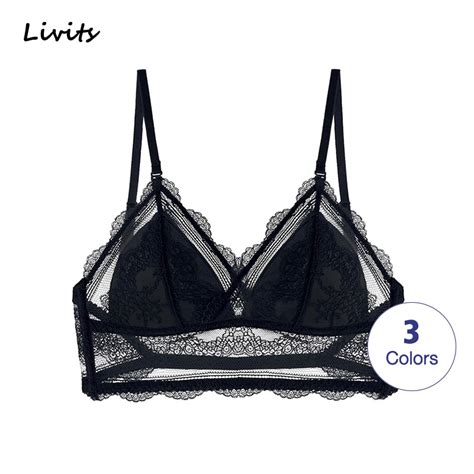 Women S Bra Padded Backless Wireless Lace Adjustable Bralette Brassiere Lingerie Underwear Sexy