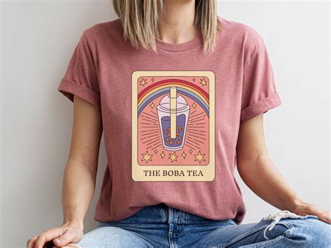 Boba Milk Tea T Shirt Boba Tarot Card Shirt Boba Tea Boba Gift Boba