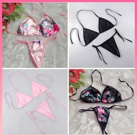 Jual Smile Pakaian Dalam Wanita Korea Lingerie Set Bra Lingerie G String Motif Bunga