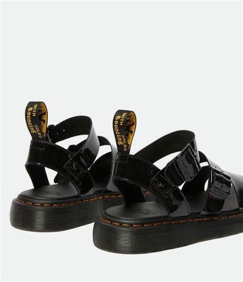 Сандалии Dr. Martens Gryphon Gladiator Black Patent Lamper купить в ...