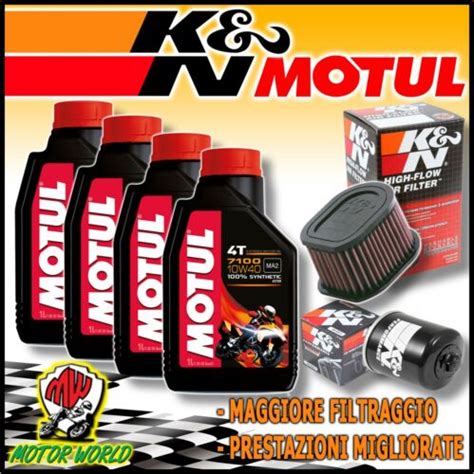 Kit Tagliando Olio Motul Filtri Aria Olio K N Kawasaki Z Z