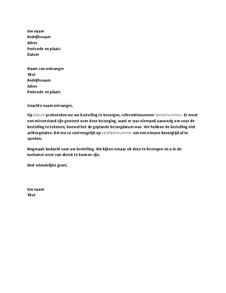 Afsluiting Zakelijke Brief