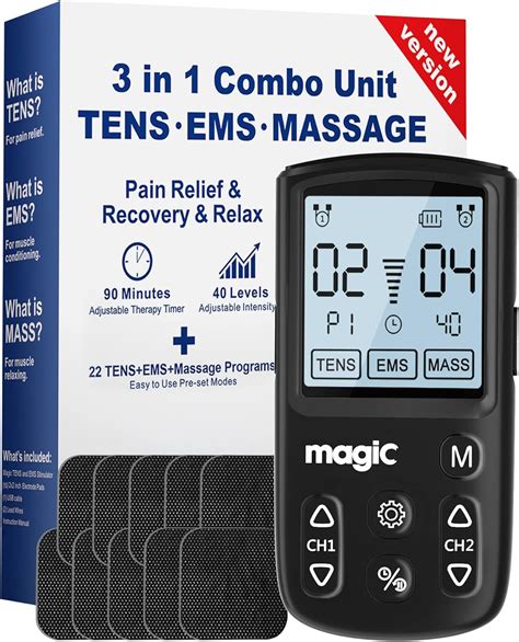 Amazon Tens Unit M Quina Estimuladora Muscular Masajeador De