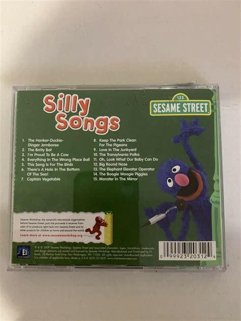 Sesame Street Silly Songs Audio Cd 2009 Retro Unit