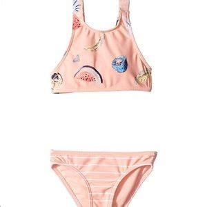 Roxy Swim Roxy Girls Peach Bud Fruit Juice Bikini Set Poshmark