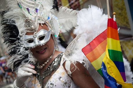 Participant Celebrates During Gay Pride Parade Editorial Stock Photo Stock Image Shutterstock