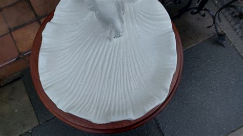 early thc cast iron table top bird bath