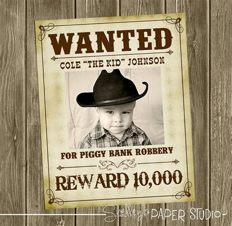 Western Wanted Sign Template