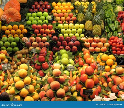 fruit  vegetable stall stock image image  pineapple
