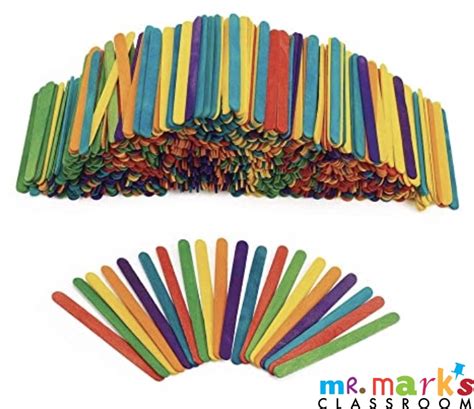 1000CS Regular Colored Wood Craft Sticks - Mr. Mark's Classroom