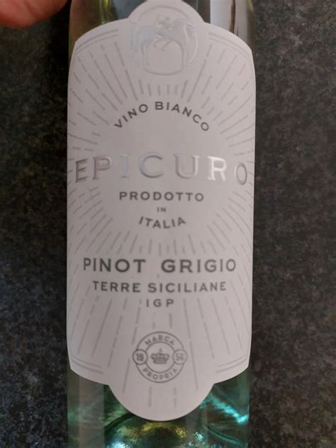 2021 Femar Vini Pinot Grigio Terre Siciliane Epicuro Italy Sicily