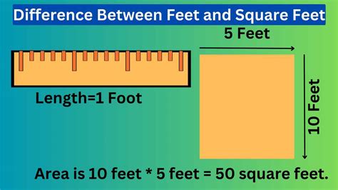 Difference Between Feet And Square Feet, 58% OFF