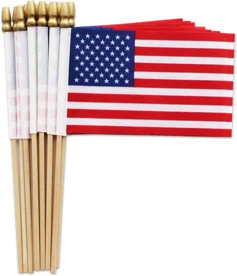 Amazon.com : 20 Pack Small American Flags, Small US Flags with Wooden