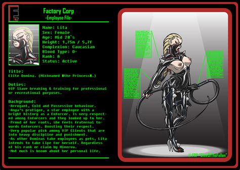 Factory Profiles Lita By Clawofthefallen Hentai Foundry