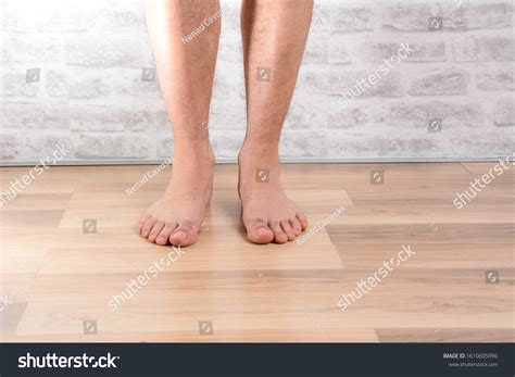 Mans Naked Legs Standing Floor House Stock Photo 1610605996 Shutterstock