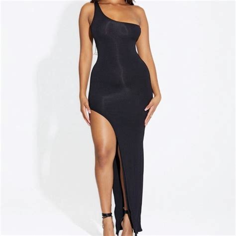 Naked Wardrobe Dresses Naked Wardrobe Offshoulder Maxi Dress In Black Poshmark